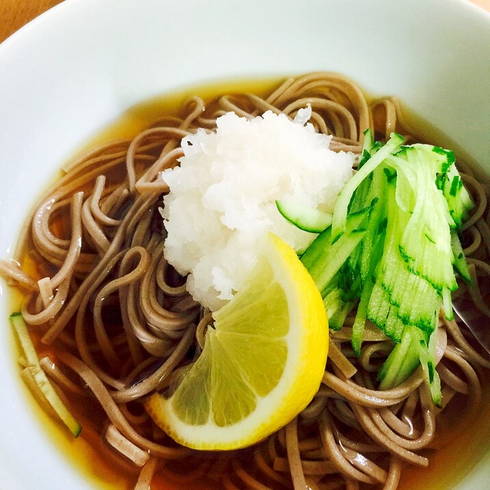 ピリッと辛味大根で！さっぱりたっぷりおろし蕎麦